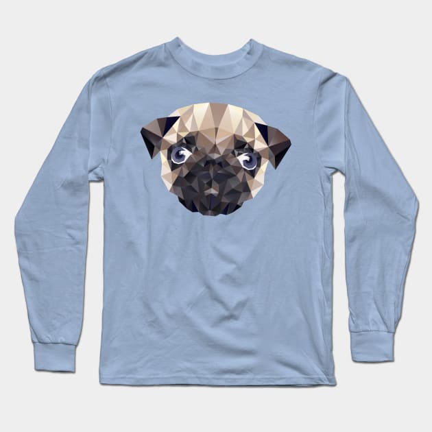 Pug Diamonds Long Sleeve T-Shirt by XOOXOO